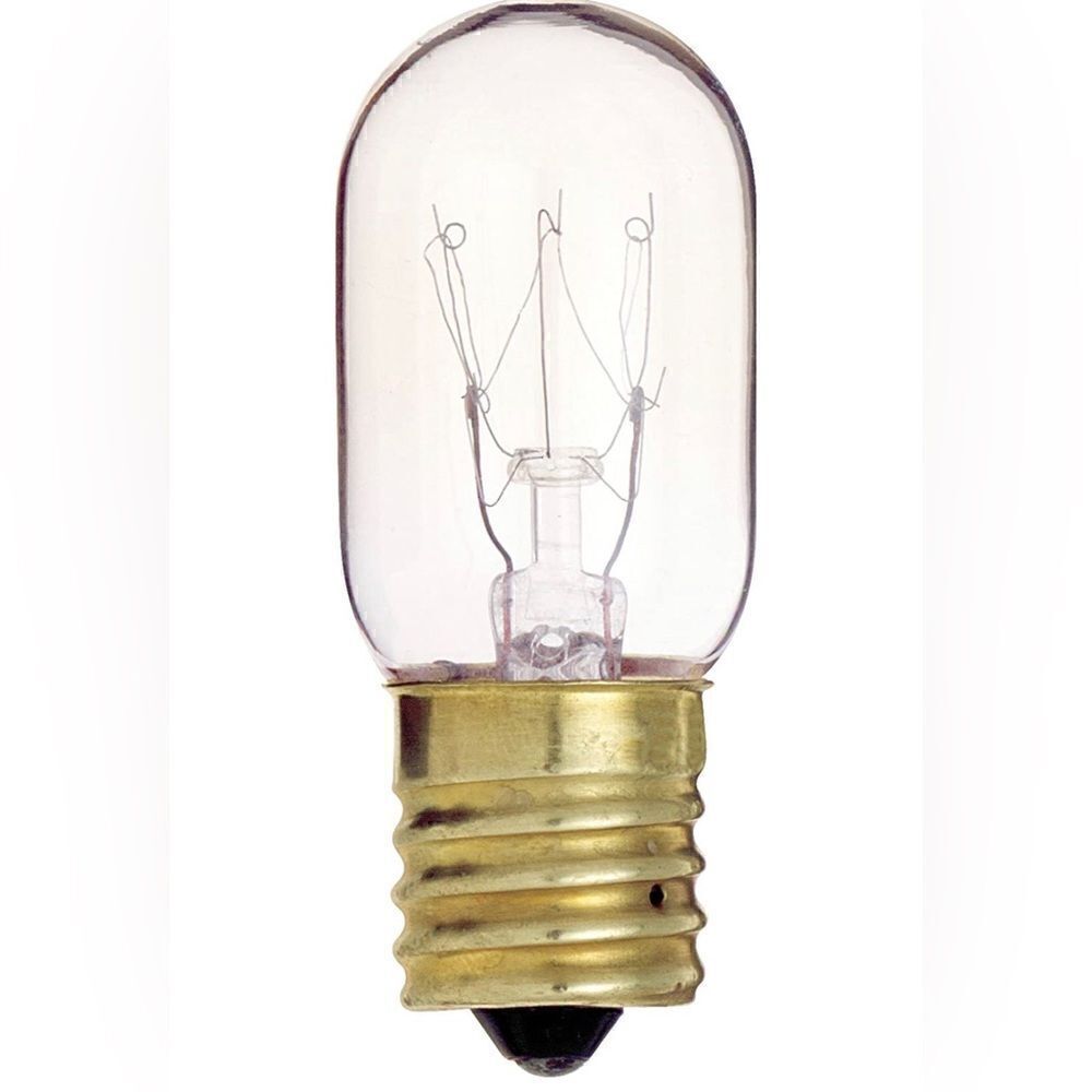 Satco S4722 130V Intermediate Base 15-Watt T7 Light Bulb, Clear, 7 bulbs